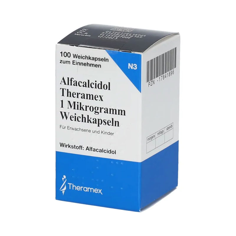 Alfacalcidol Theramex 1 µg 100 St Weichkapseln