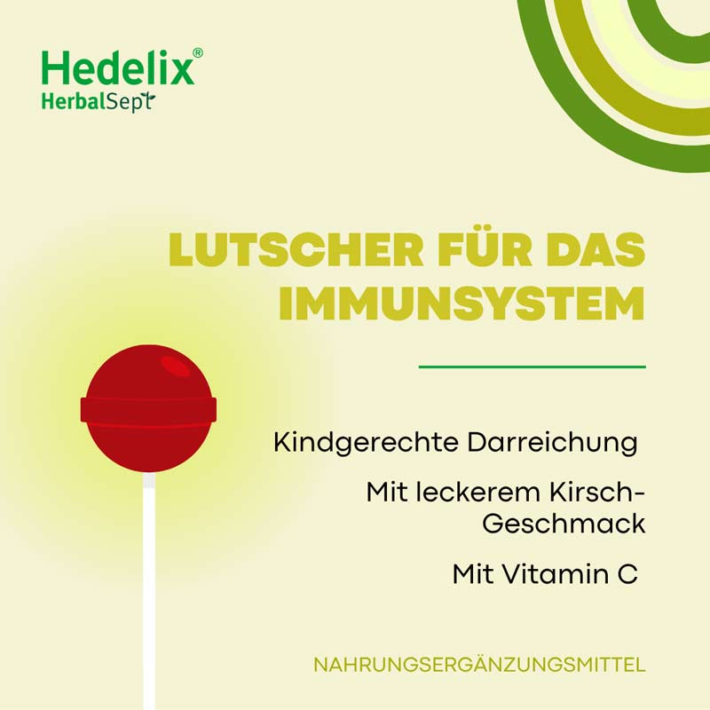 Hedelix HerbalSept Immun Lutscher Kids 6 St Bonbons