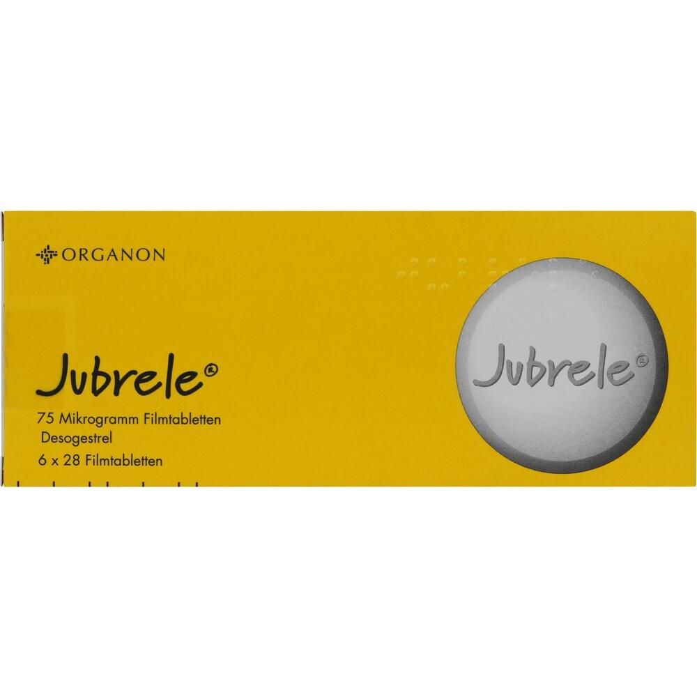 Jubrele 75 Mikrogramm Filmtabletten Desogestrel 6X28 St Filmtabletten
