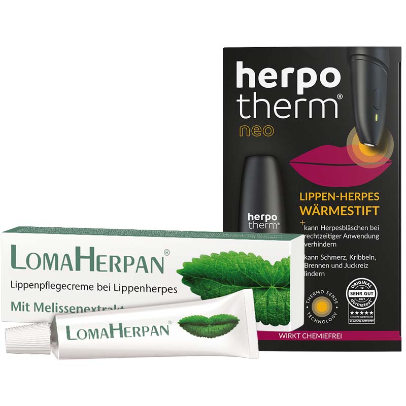 herpotherm neo + LomaHerpan Herpes Set 1 St Sparset