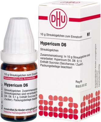 HYPERICUM D 6 Globuli 10 g Globuli