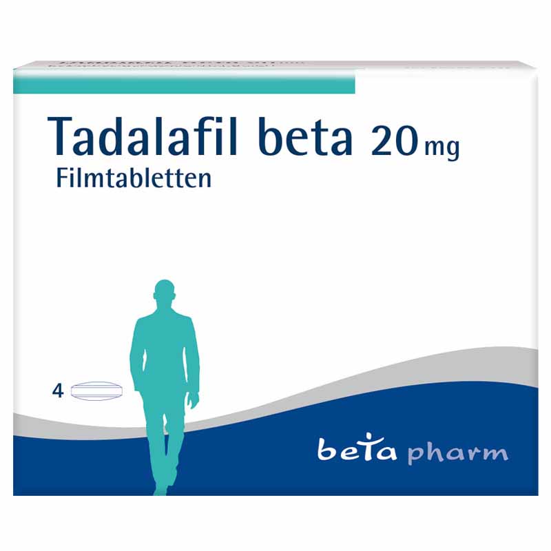 Tadalafil beta 20 mg 4 St Filmtabletten