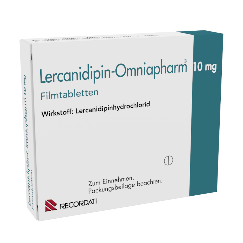 Lercanidipin-Omniapharm 10mg 50 St Filmtabletten