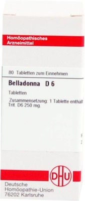 BELLADONNA D 6 Tabletten 80 St Tabletten