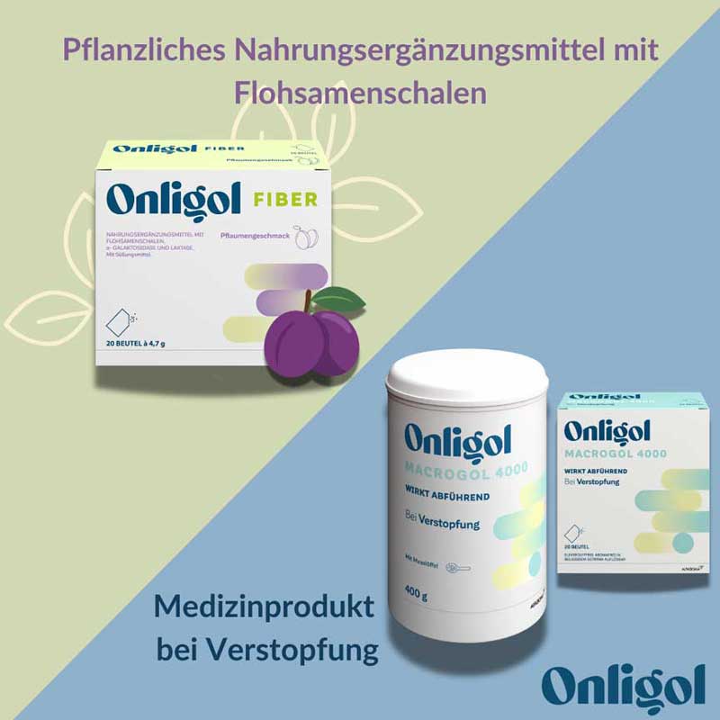 Onligol Fiber mit Flohsamenschalen 20X4.7 g Pulver