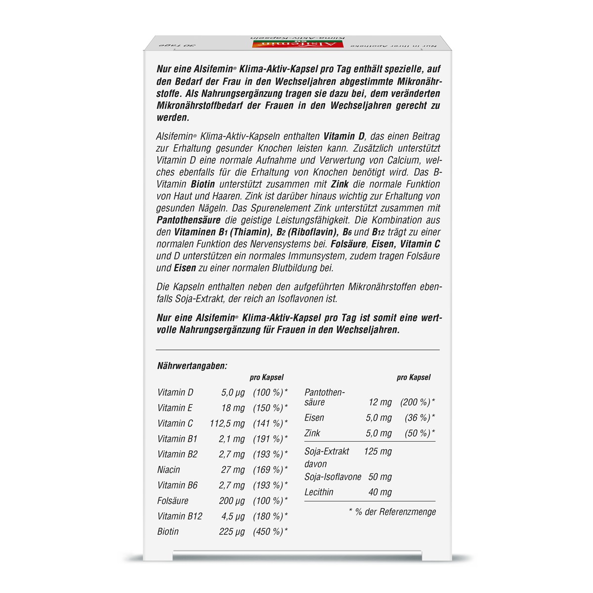Alsifemin 50 Klima-Aktiv Kapseln 30 St Kapseln