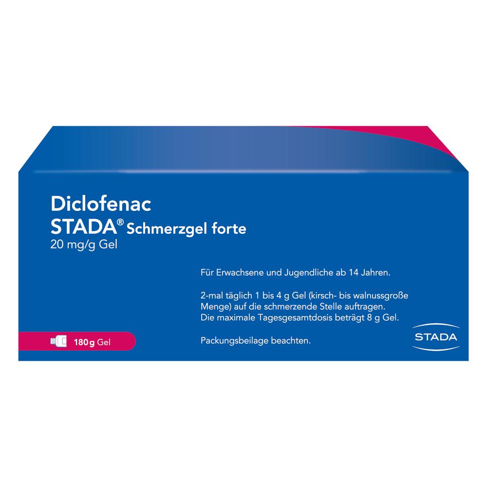 Diclofenac STADA Schmerzgel forte 20 mg/g Doppelpack 2X180 g Gel