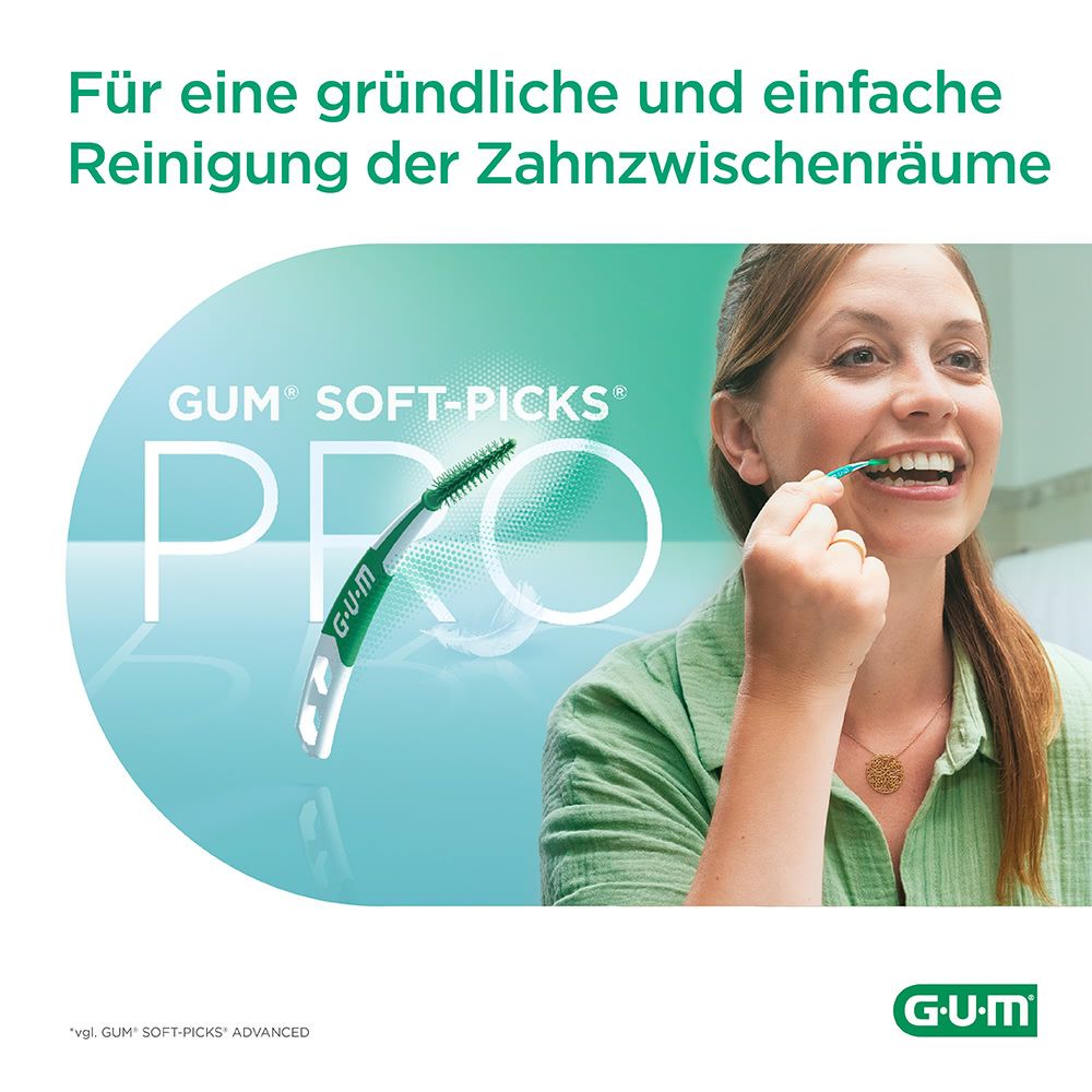 GUM SOFT-PICKS PRO Interdentalbüsten Medium 30 St Zahnbürste