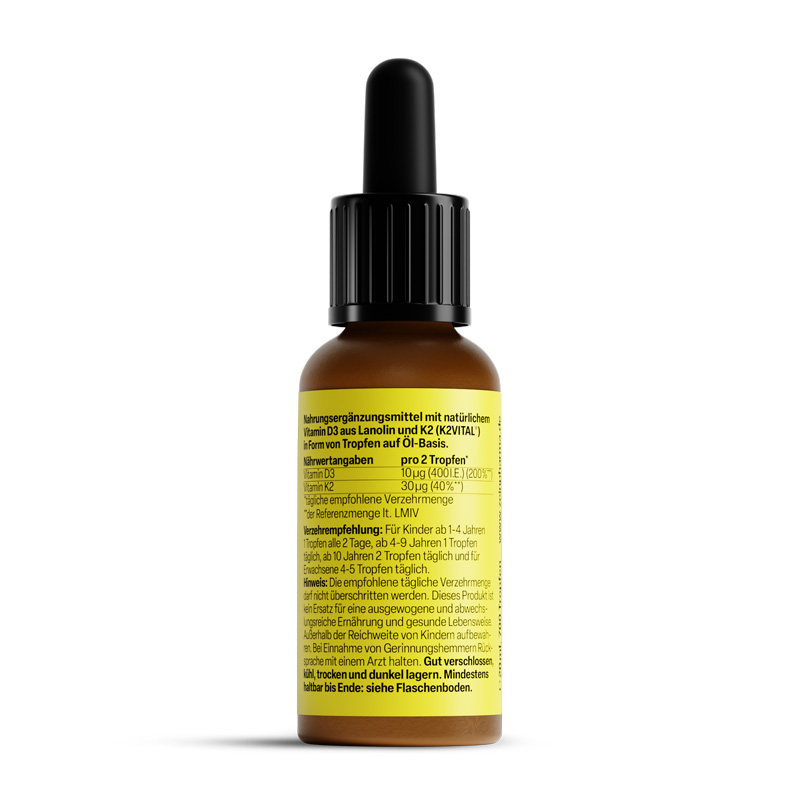Zein PHARMA Vitamin D3 + K2 200 I.E. 20 ml Tropfen zum Einnehmen