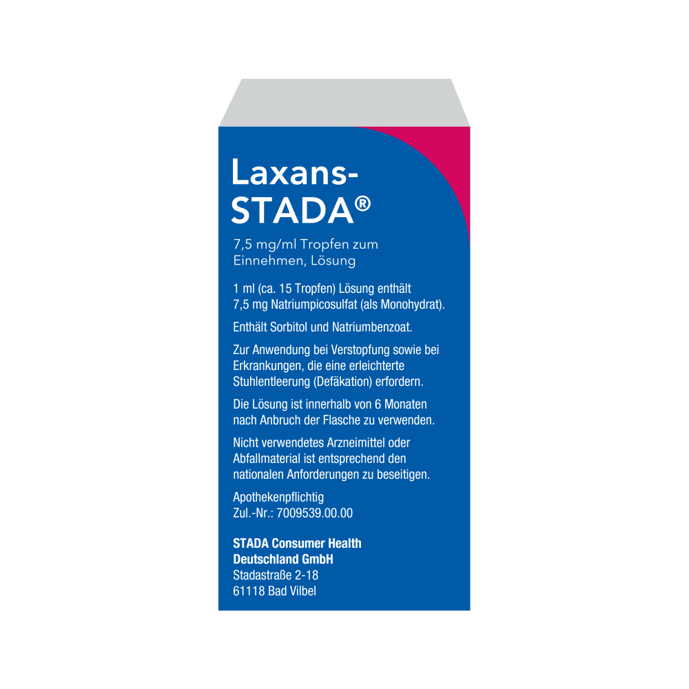Laxans-STADA 7,5mg/ml 15 ml Tropfen zum Einnehmen