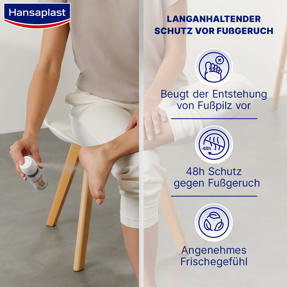 Hansaplast foot expert Fußpil-Schutz 2in1 Deo 150 ml Deospray