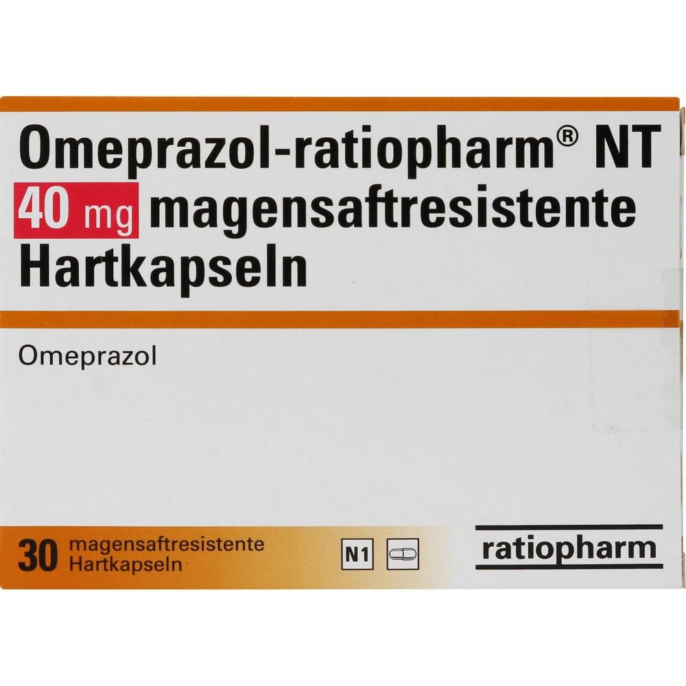 Omeprazol-ratiopharm NT 40mg 30 St Kapseln magensaftresistent