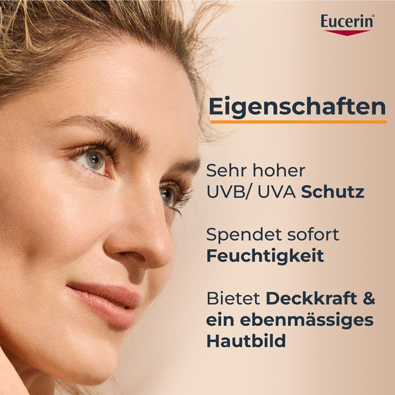 Eucerin SUN HYDRO PROTECT HELL ULTRALEICHTES FACE SUN FLUID TINTED LSF 50+  50 ml Creme