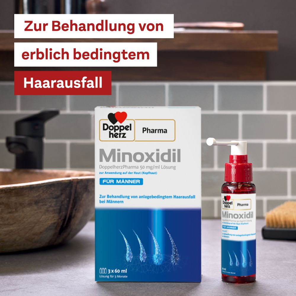 Doppelherz Pharma MINOXIDIL FÜR MÄNNER 3X60 ml Lösung