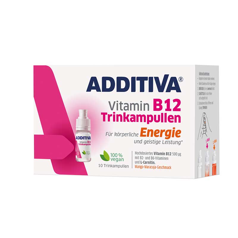 ADDITIVA Vitamin B12 Trinkampullen 10X8 ml Trinkampullen