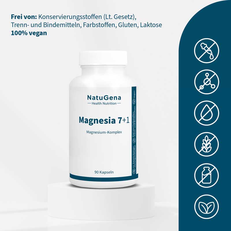 NatuGena Magnesia 7+1 90 St Kapseln