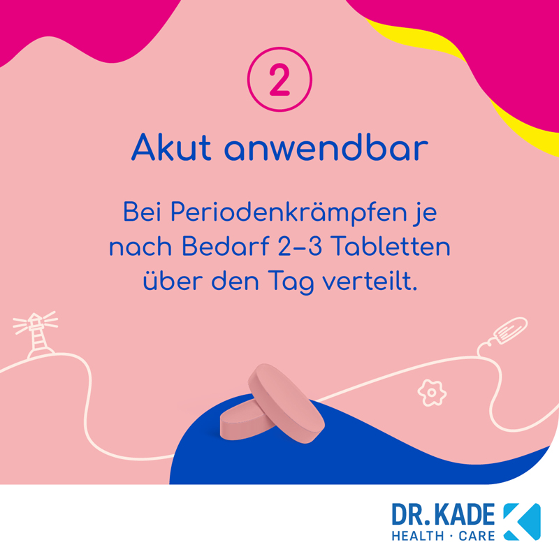 Kade Zyklus bei Krämpfen während der Menstruation 30 St Filmtabletten