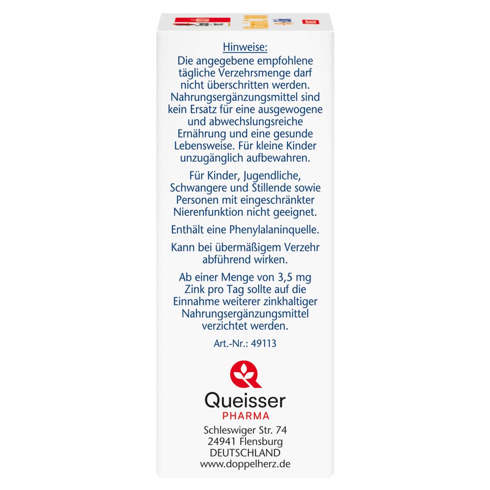 Doppelherz aktiv Vitamin C + D3 + Zink DIRECT 20 St Pellets