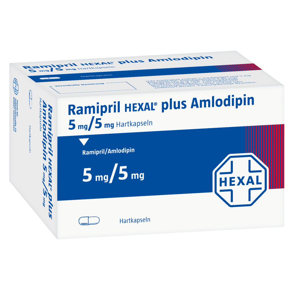 Ramipril HEXAL plus Amlodipin 5mg/5mg 100 St Hartkapseln