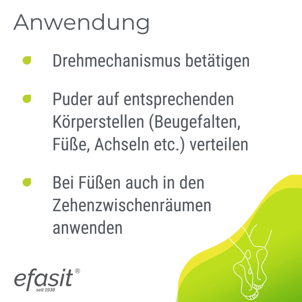 efasit FUSS & KÖRPER PUDER  100 g Puder