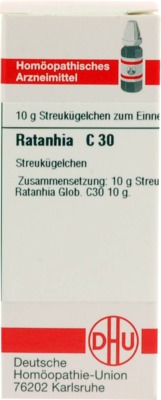RATANHIA C 30 Globuli 10 g Globuli
