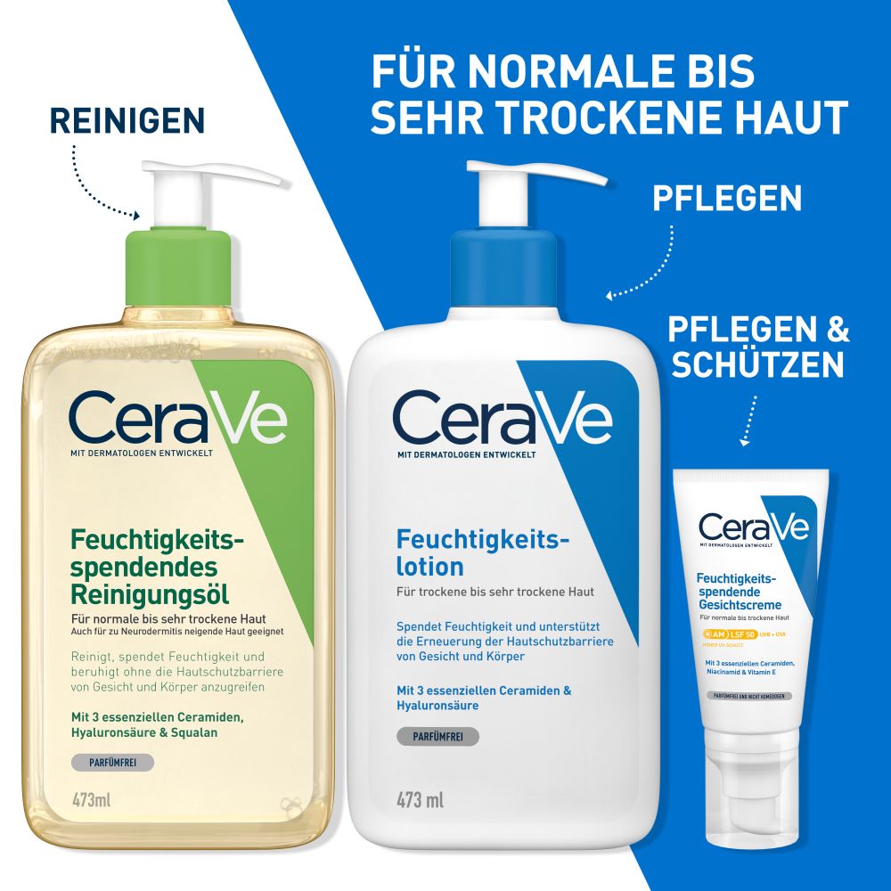 CeraVe Feuchtigkeitsspendendes Reinigungsöl 473 ml Gel