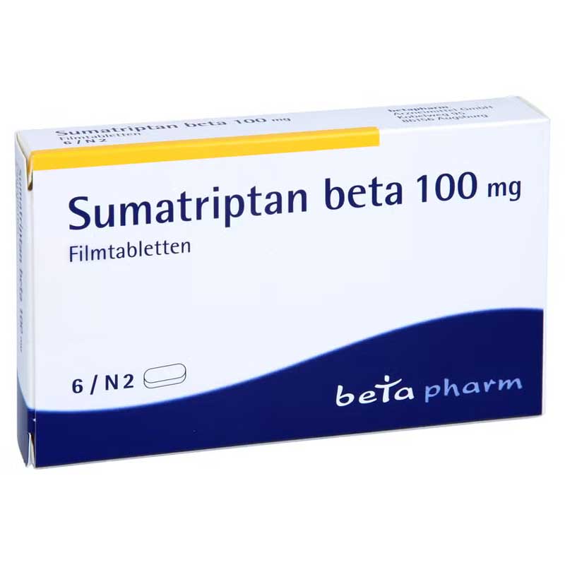 Sumatriptan beta 100mg 6 St Filmtabletten