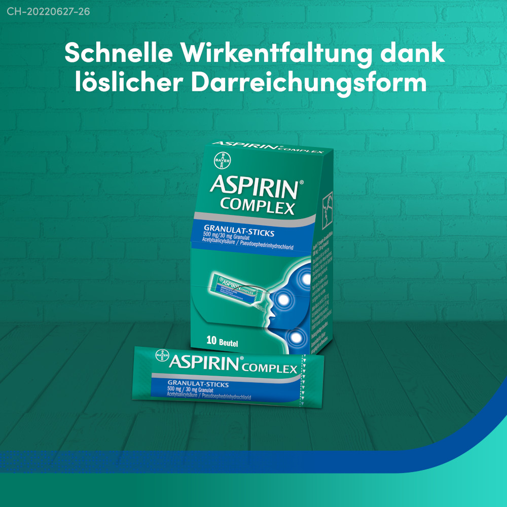 ASPIRIN COMPLEX GRANULAT-STICKS 10 St Granulat