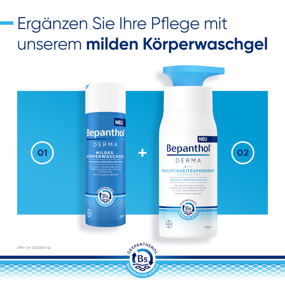 Bepanthol DERMA Feuchtigkeitsspendende Körperlotion Pumpspender 1X400 ml Lotion