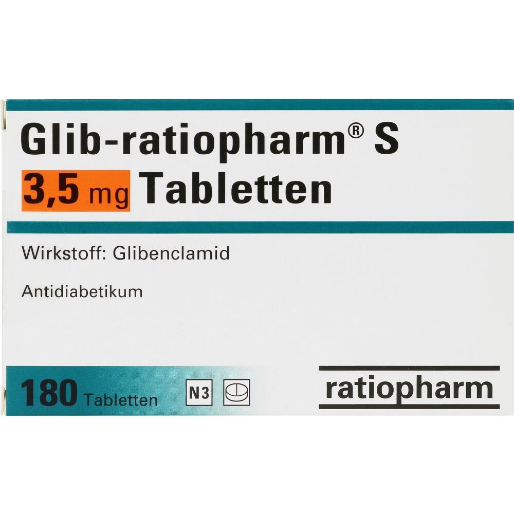 Glib-ratiopharm S 3,5mg 180 St Tabletten