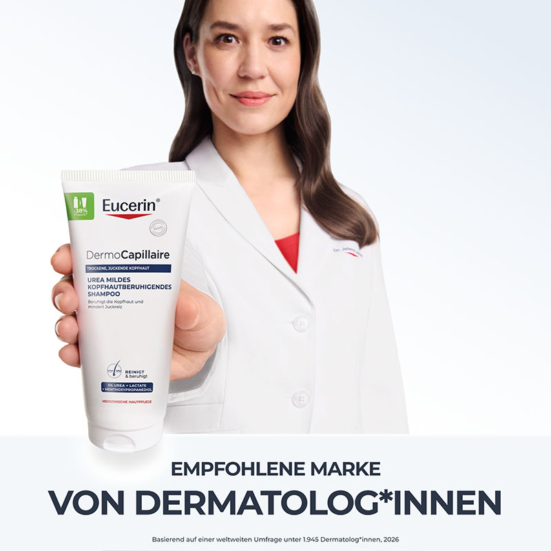 Eucerin DernoCapillaire UREA MILDES KOPFHAUTBERUHIGENDES SHAMPOO + 20% Rabatt* 200 ml Shampoo