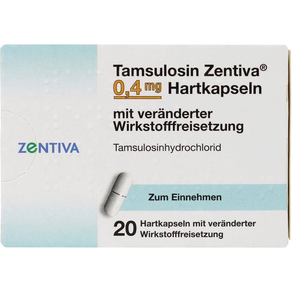 Tamsulosin Zentiva 0,4mg 20 St Hartkapseln mit veränderter Wirkstofffreisetzung