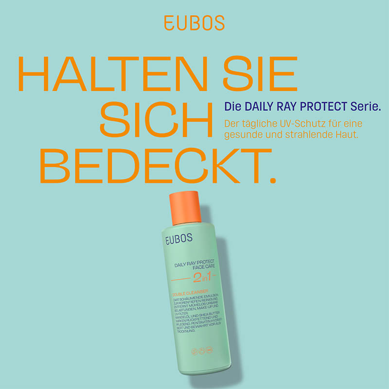 EUBOS DAILY RAY PROTECT FACE CARE 2in1 200 ml Milch