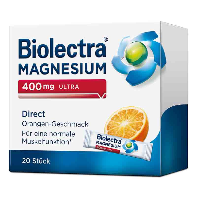 Biolectra MAGNESIUM 400mg ULTRA Direct Orange  20 St Pellets