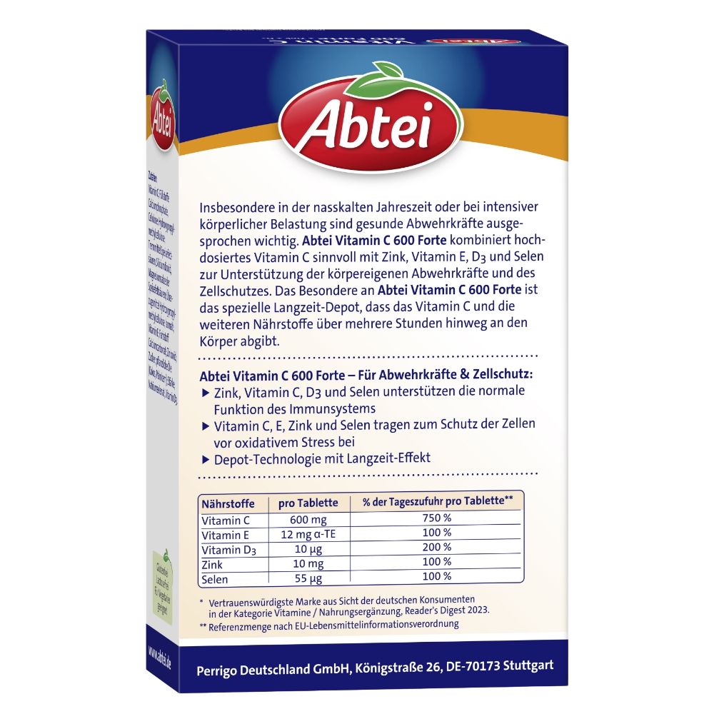 Abtei Vitamin C 600 Forte 42 St Tabletten