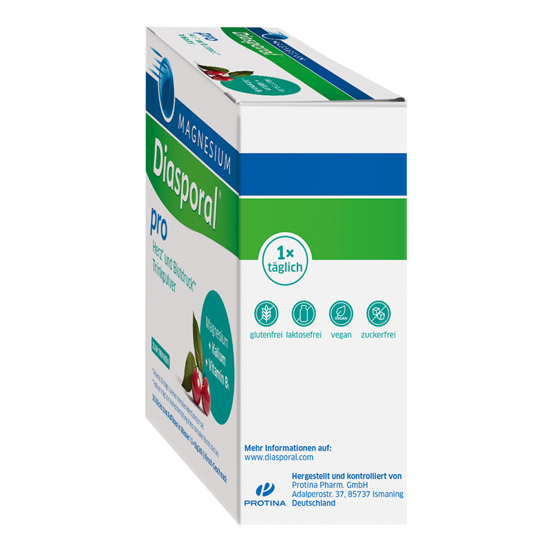 MAGNESIUM Diasporal pro Herz und Blutdruck Trinkpulver 30 St Pulver