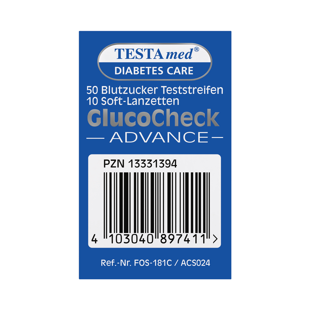 TESTAmed Glucocheck ADVANCE  1 Packung Kombipackung