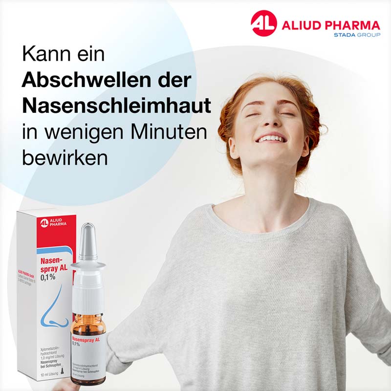 Nasenspray AL 0,1 % bei Schnupfen