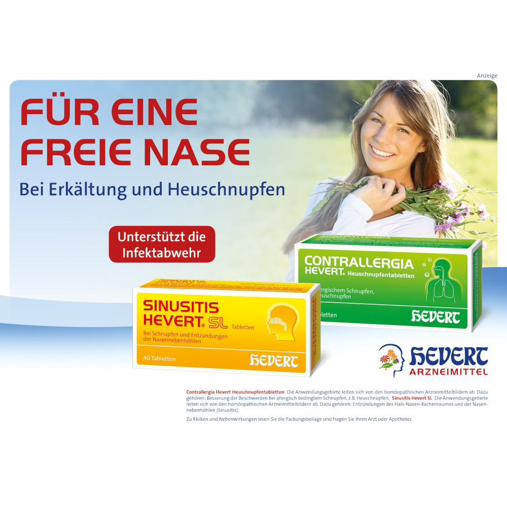 CONTRALLERGIA HEVERT Heuschnupfentabletten 50 St Tabletten