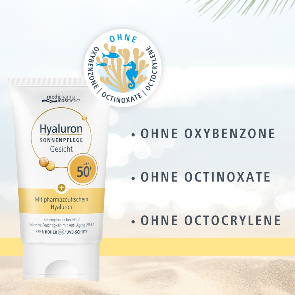 HYALURON Sonnenpflege Gesicht LSF 50+ 50 ml Creme