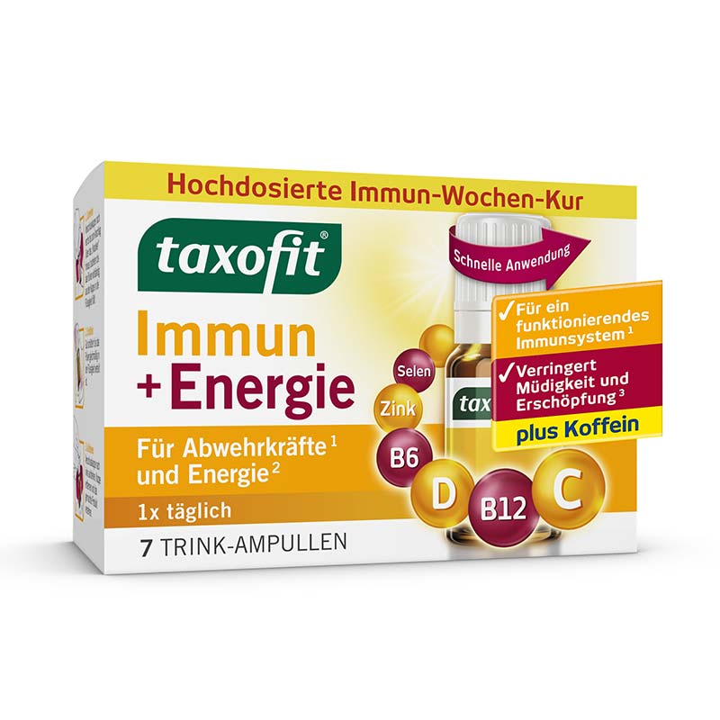 taxofit Immun+Energie Trinkfläschchen 7X10 ml Trinkampullen