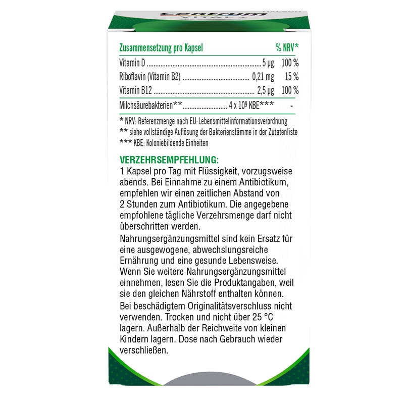 Centrum VITAL + DARM & ENERGIE 30 St Kapseln