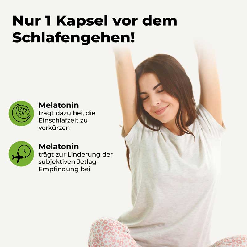 Avitale MELATONIN Plus Passionsblume und Baldrian 120 St Kapseln