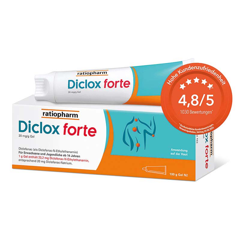 Diclox forte Schmerzgel 2 %, mit Diclofenac 100 g Gel