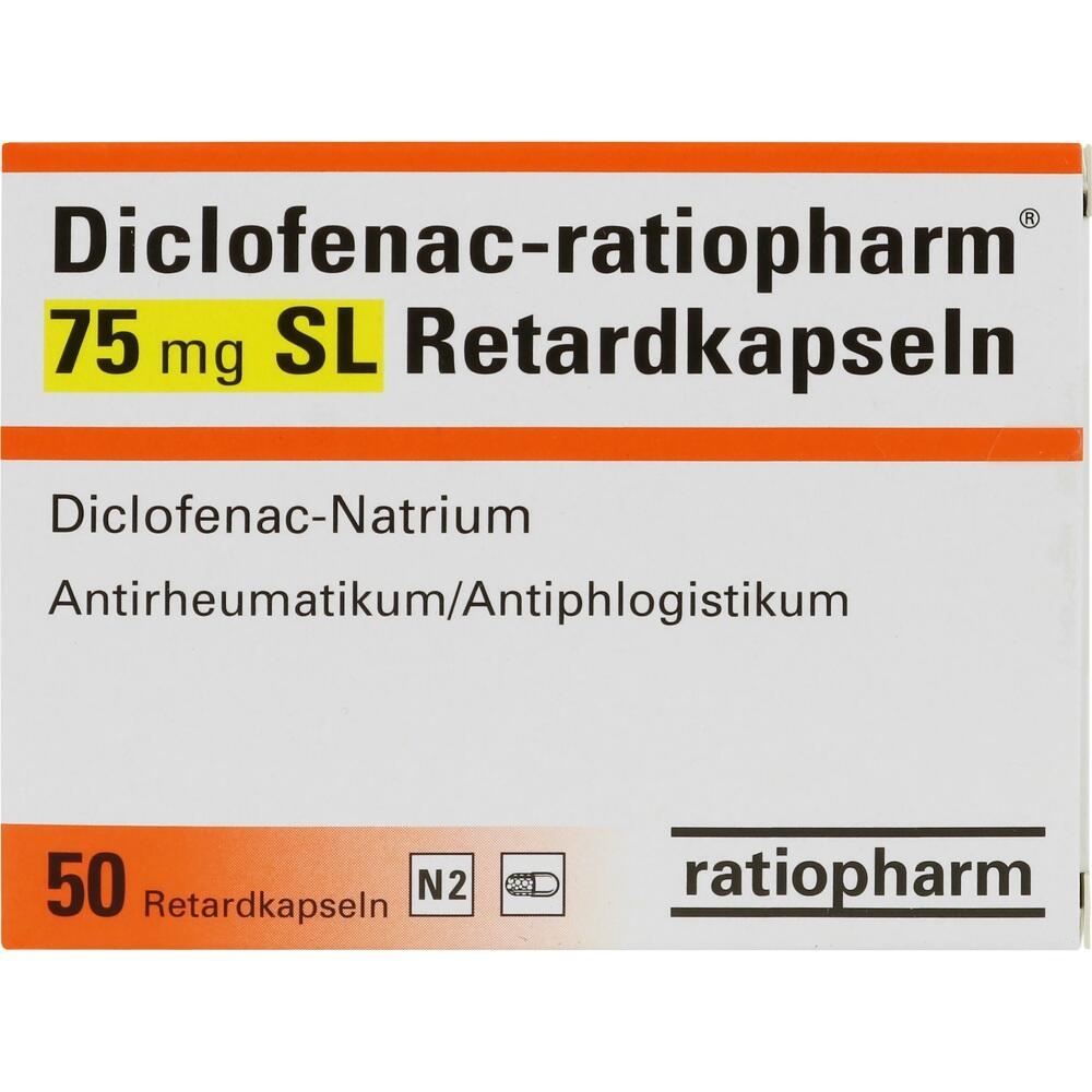 Diclofenac-ratiopharm 75mg SL 50 St Retard-Kapseln