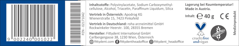 FITTYDENT super Haftcreme 40 g Paste
