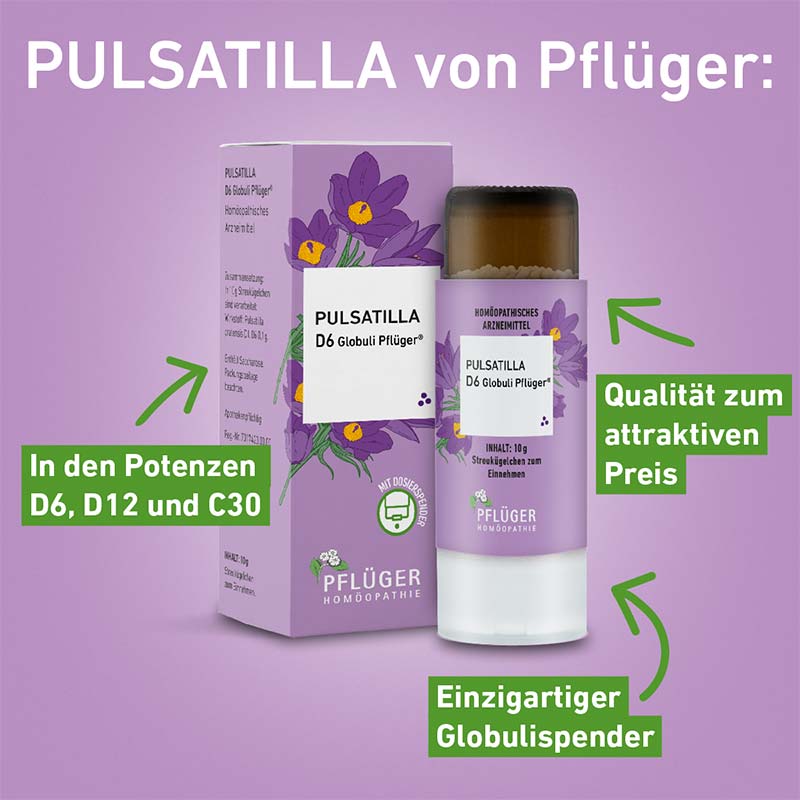 PULSATILLA D12 Pflüger 10 g Globuli