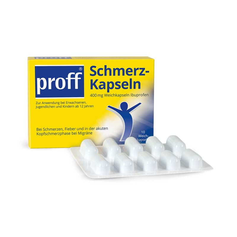 Proff Schmerzkapseln 400mg 10 St Kapseln