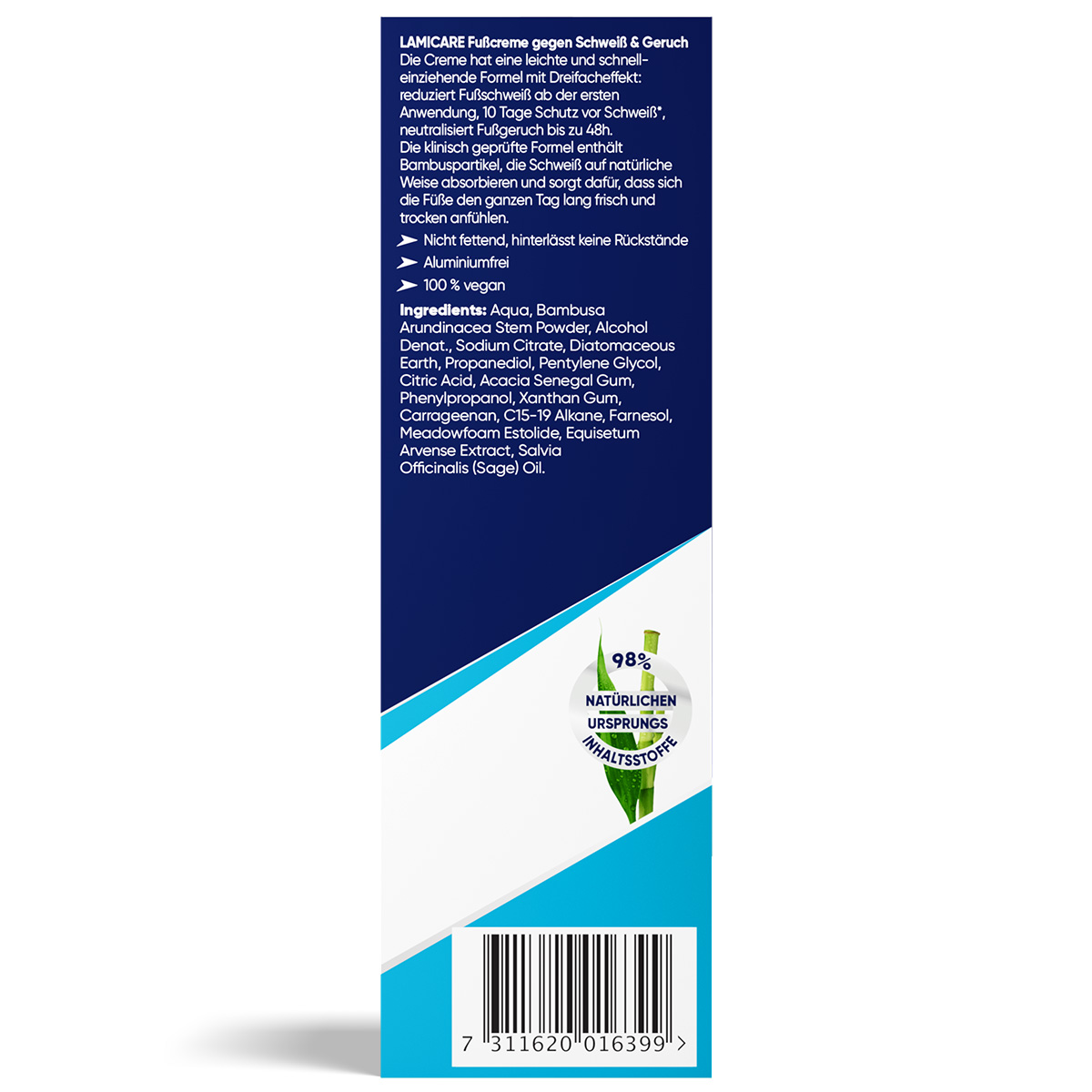 LAMICARE FUßCREME GEGEN SCHWEIß & GERUCH 75 ml Creme
