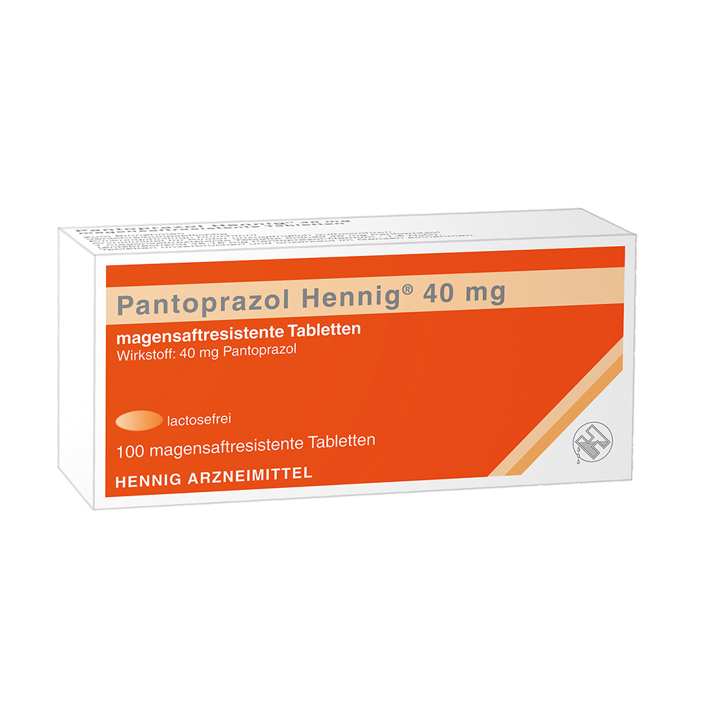 Pantoprazol Hennig 40mg 100 St Tabletten magensaftresistent